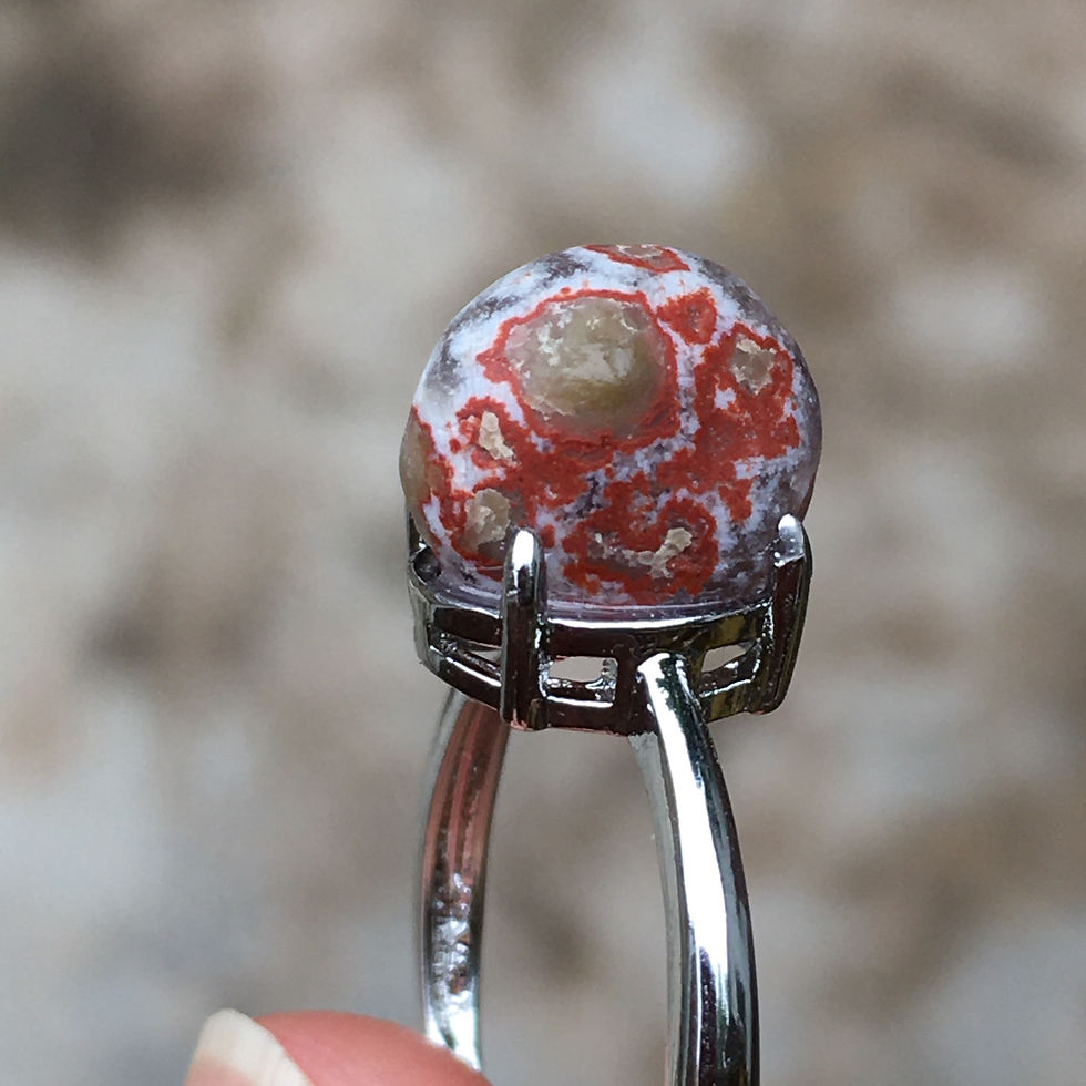 縮圖：Gobi Agate | 天然原石 戈壁石 淖毛湖 龜背石 指環