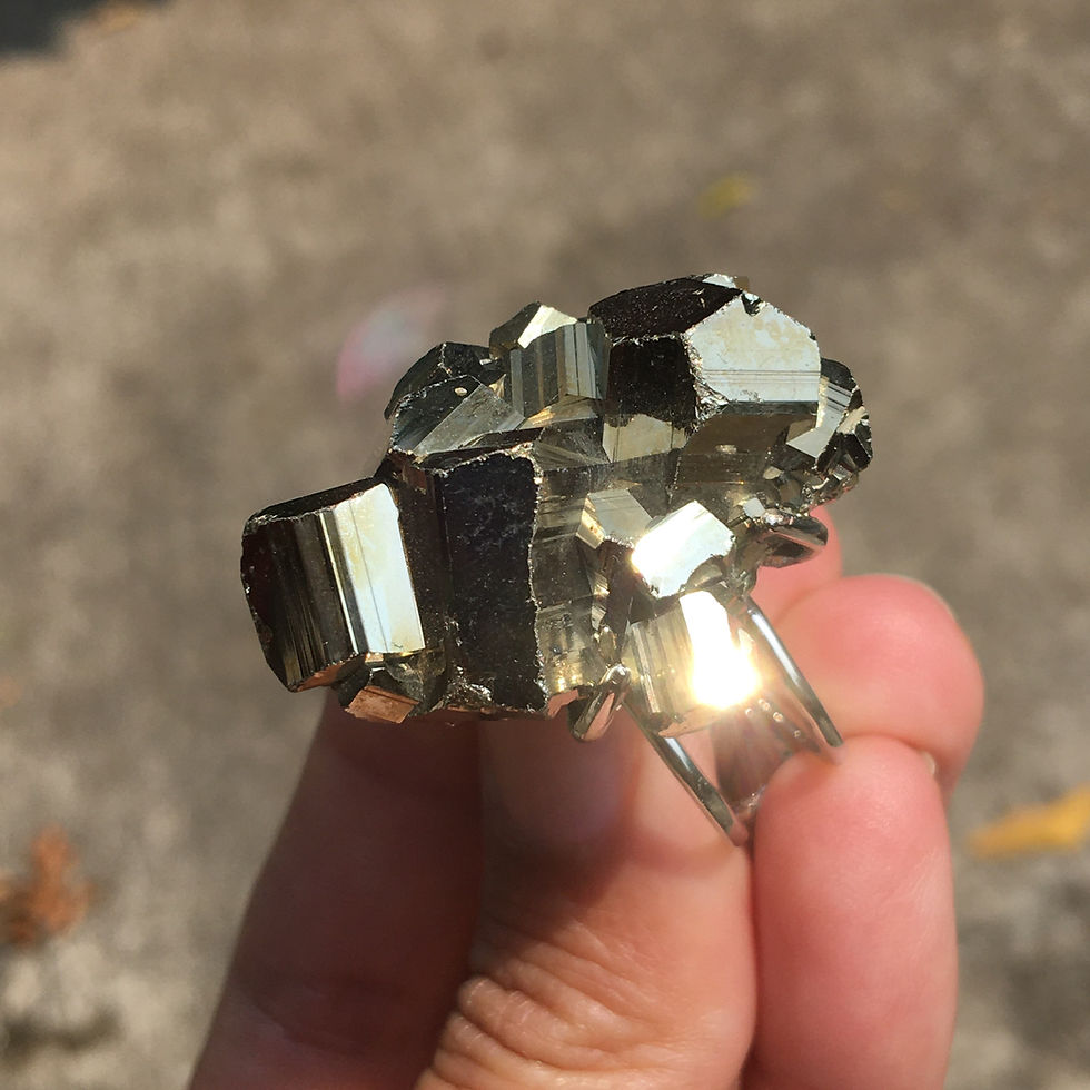 サムネイル： Chalcopyrite | 天然 礦物 原石 標本 水晶 黃銅礦 指環