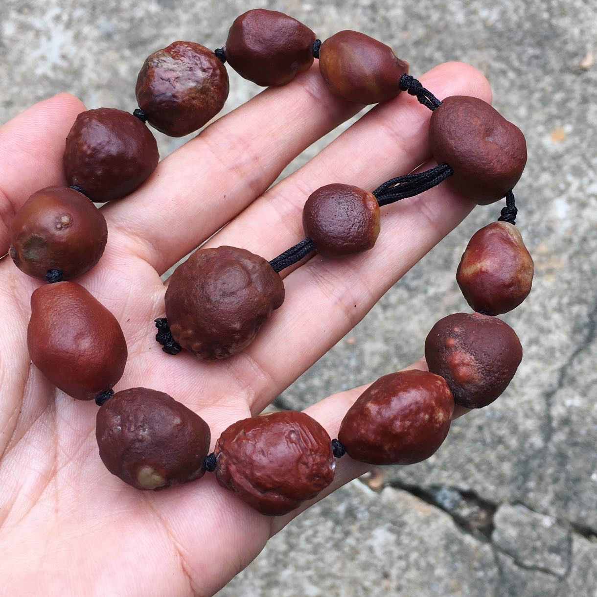 Gobi Agate | 天然原石 磚紅 蒙古漆 戈壁石 手鏈