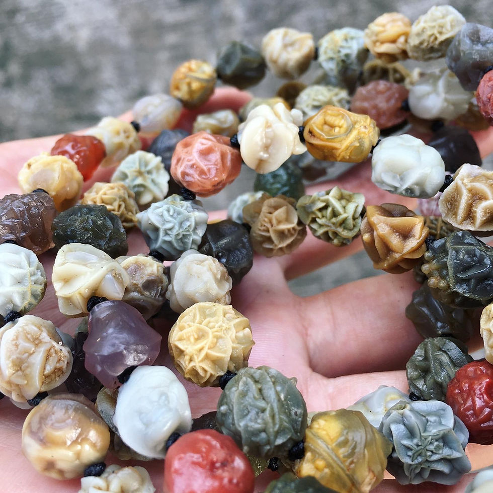 サムネイル： Coming Soon | Gobi Agate | 收藏級 戈壁瑪瑙 花球 花脈 頸鏈