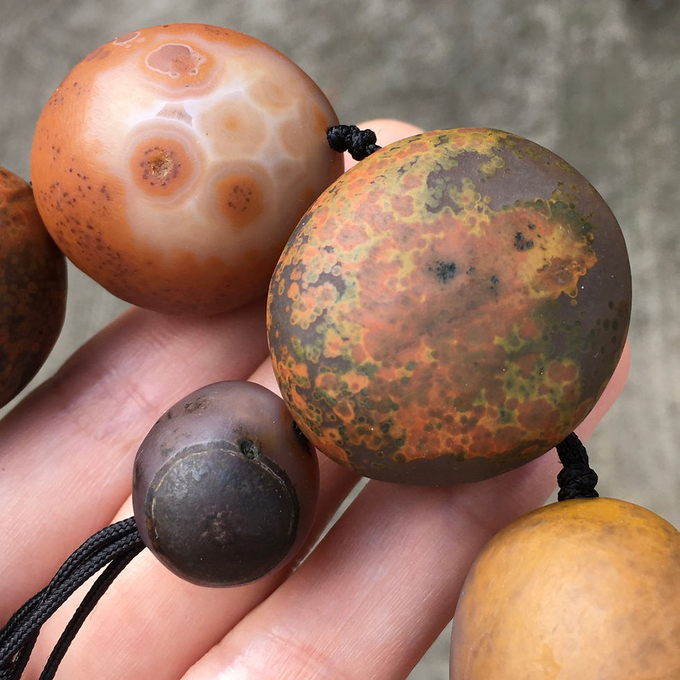 縮圖：Gobi Agate | 天然原石 戈壁石 戰國眼石 手鏈