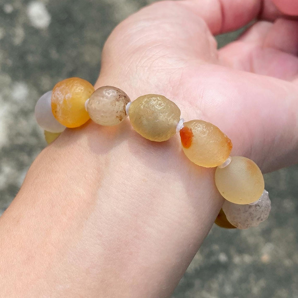 Thumbnail: Gobi Agate | 戈壁瑪瑙 黃 糖果 手鏈 GB02