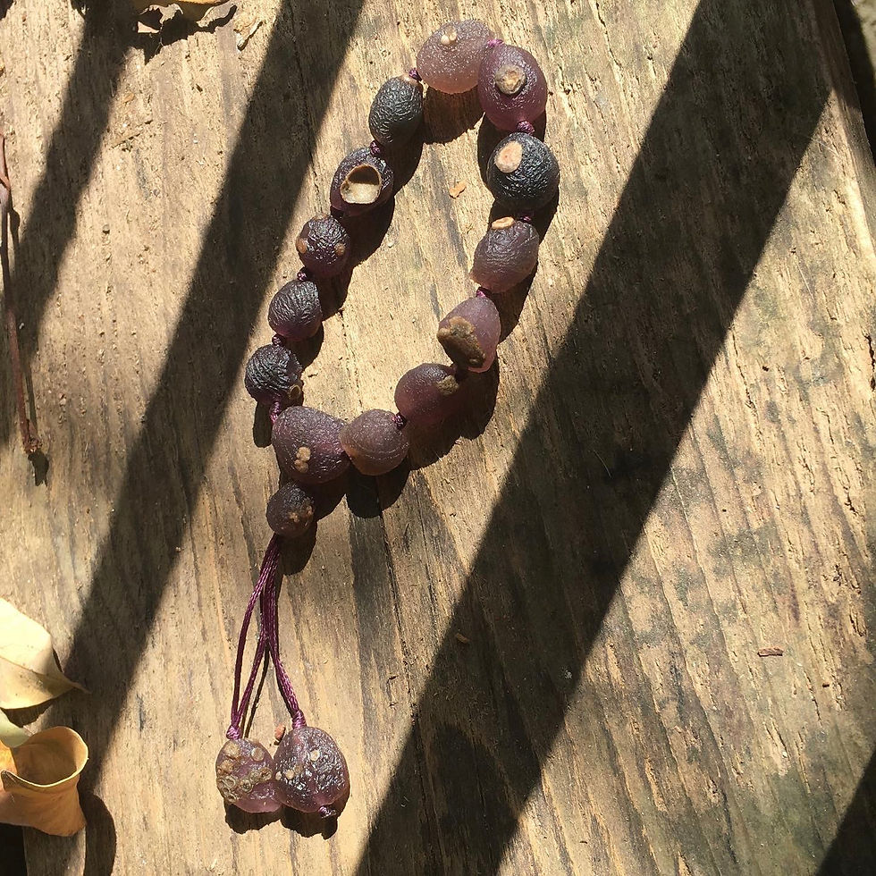 縮圖：Gobi Agate | 天然原石 紫脈 眼睛石 戈壁瑪瑙 手鏈