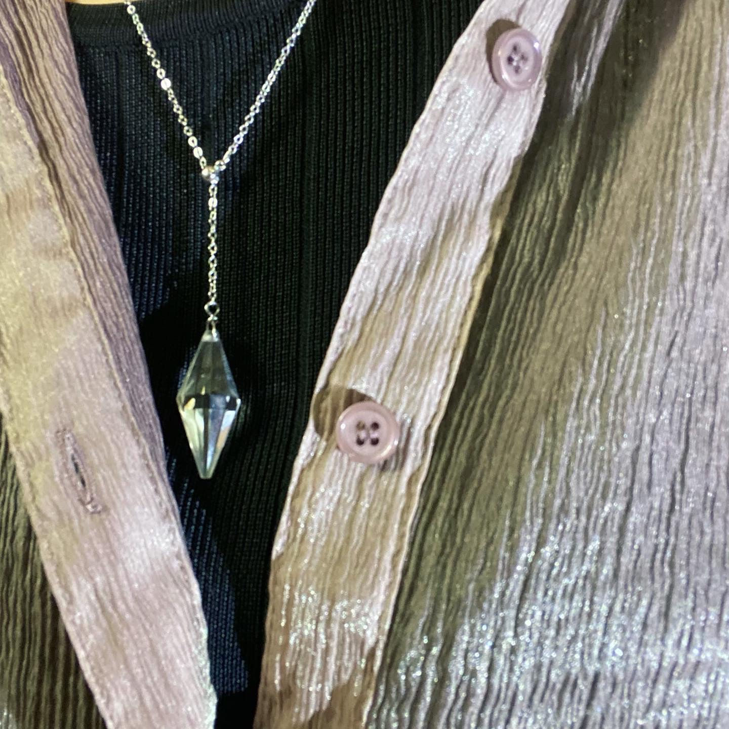2ways 白水晶 靈石 頸鏈