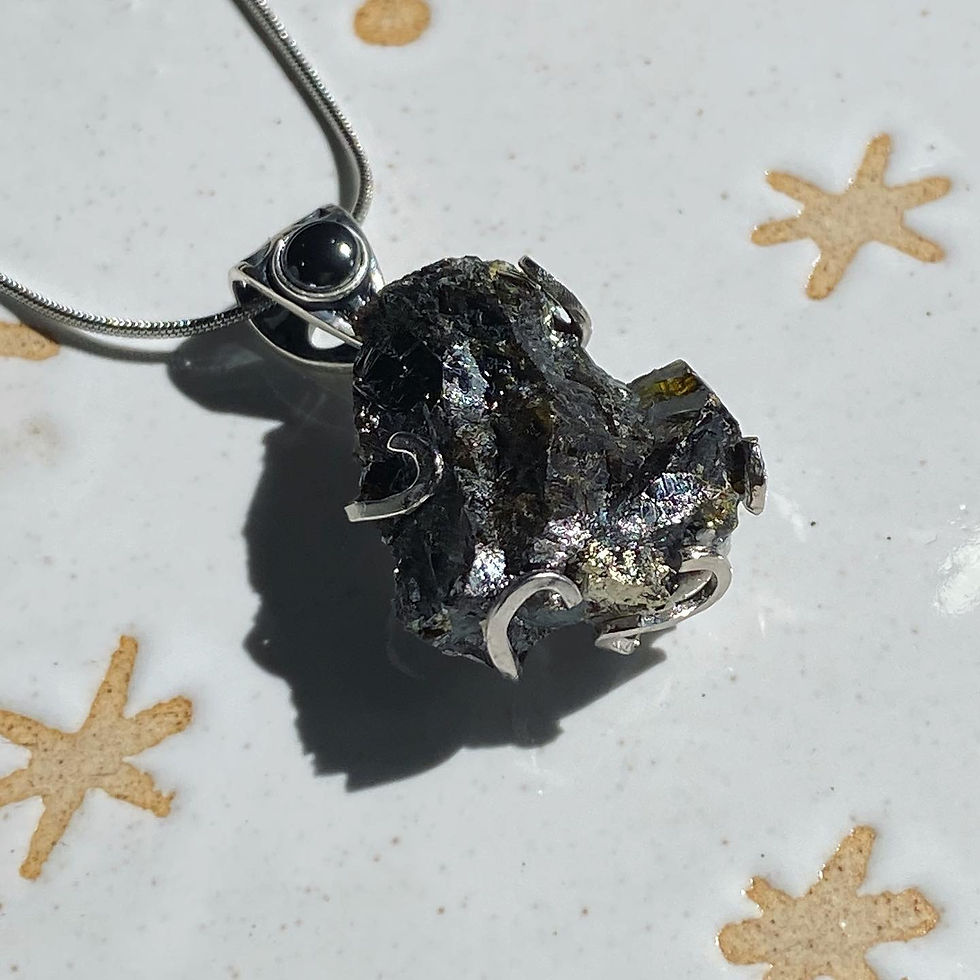 縮圖：Sphalerite Necklace | 金礦 閃鋅礦 原石 頸鏈