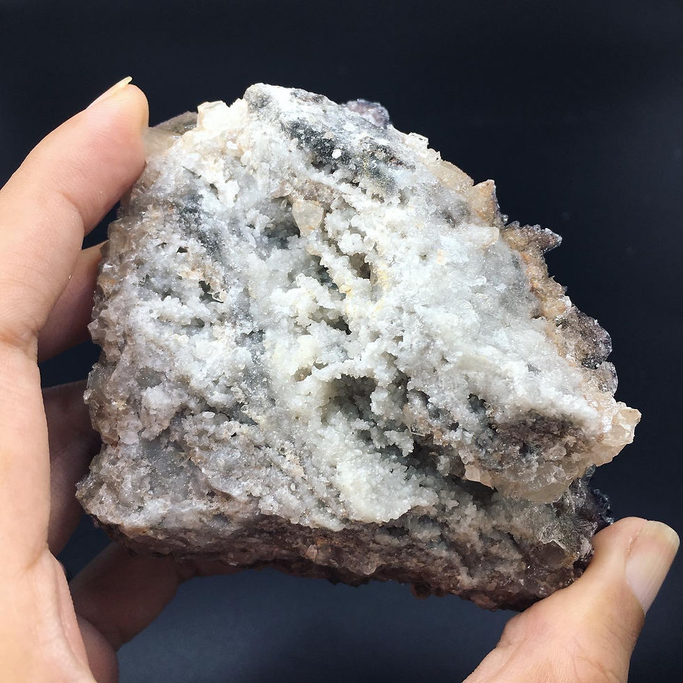 縮圖：Yttrofluorite on Calcite | 星形 釔螢石 方解石 標本
