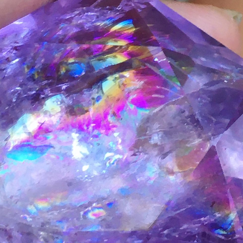 縮圖：Rainbow in Amethyst | 全 彩虹 紫水晶 頸鏈 6T49