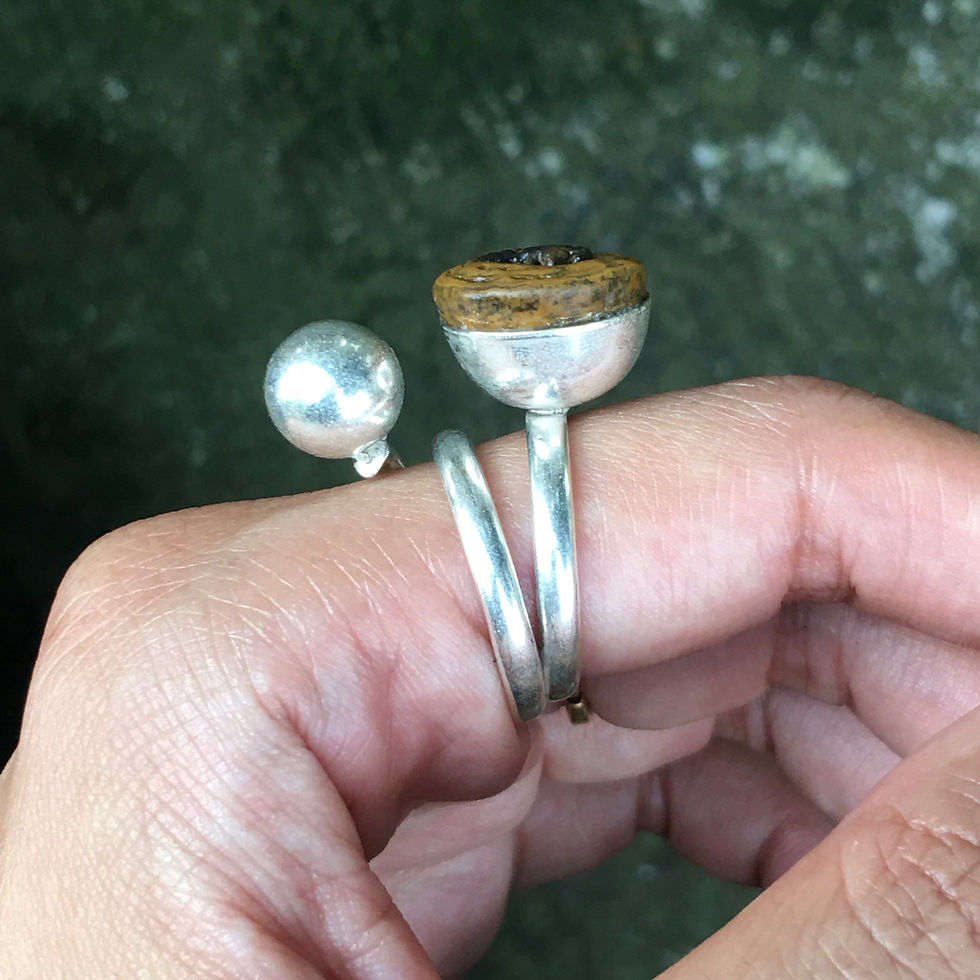 縮圖：Gobi Agate | 天然原石 戈壁石 眼睛石 錢幣 指環