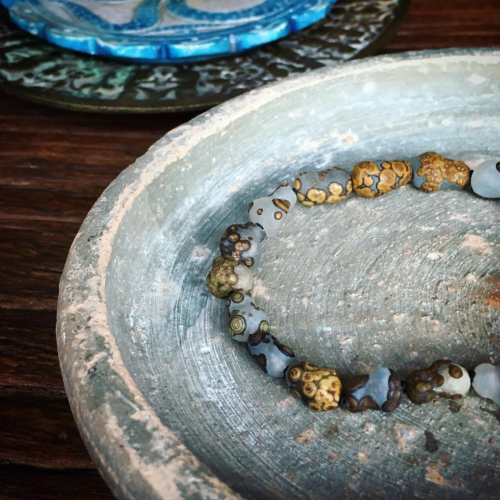 サムネイル： Coming Soon | Gobi Agate | 天然原石 金錢眼 壺蘆 戈壁瑪瑙 手鏈