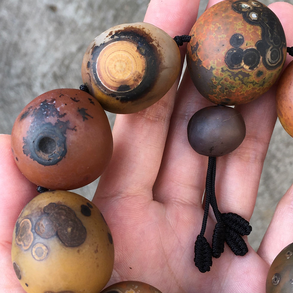 縮圖：Gobi Agate | 天然原石 戈壁石 戰國眼石 手鏈