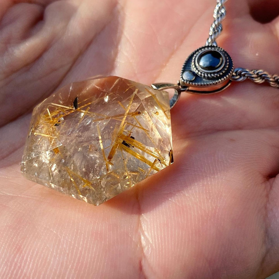 縮圖：Rutiled Quartz | 鈦晶 金髮晶 頸鏈 6T21