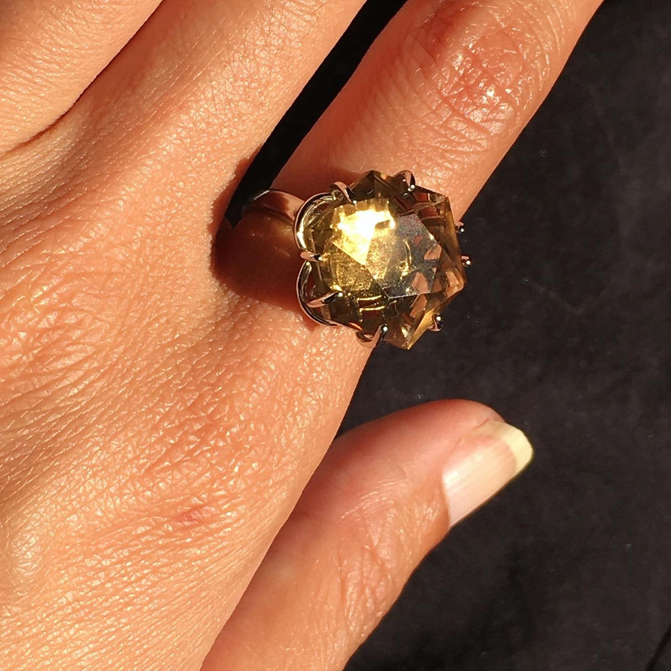 サムネイル： Citrine | 近淨體 黃水晶 指環