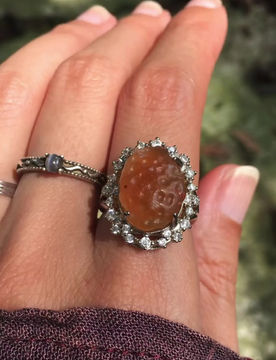 サムネイル： Gobi Agate | 天然原石 戈壁瑪瑙 老黃糖 指環