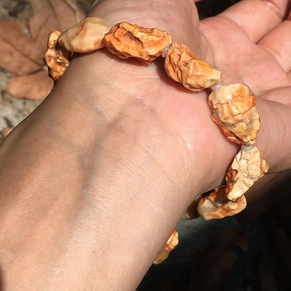 縮圖：Gobi Agate | 戈壁石 老 潻皮手鏈