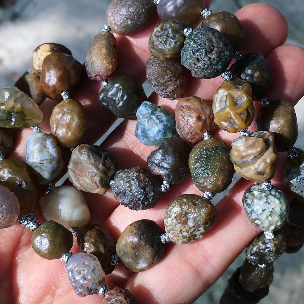 縮圖：Gobi Agate | Sale 戈壁瑪瑙 筋脈 頸鏈