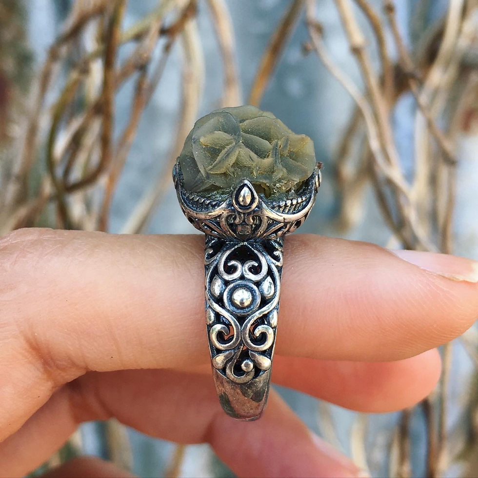Thumbnail: Gobi Agate | 天然石 原石 戈壁石 立體 花脈 指環