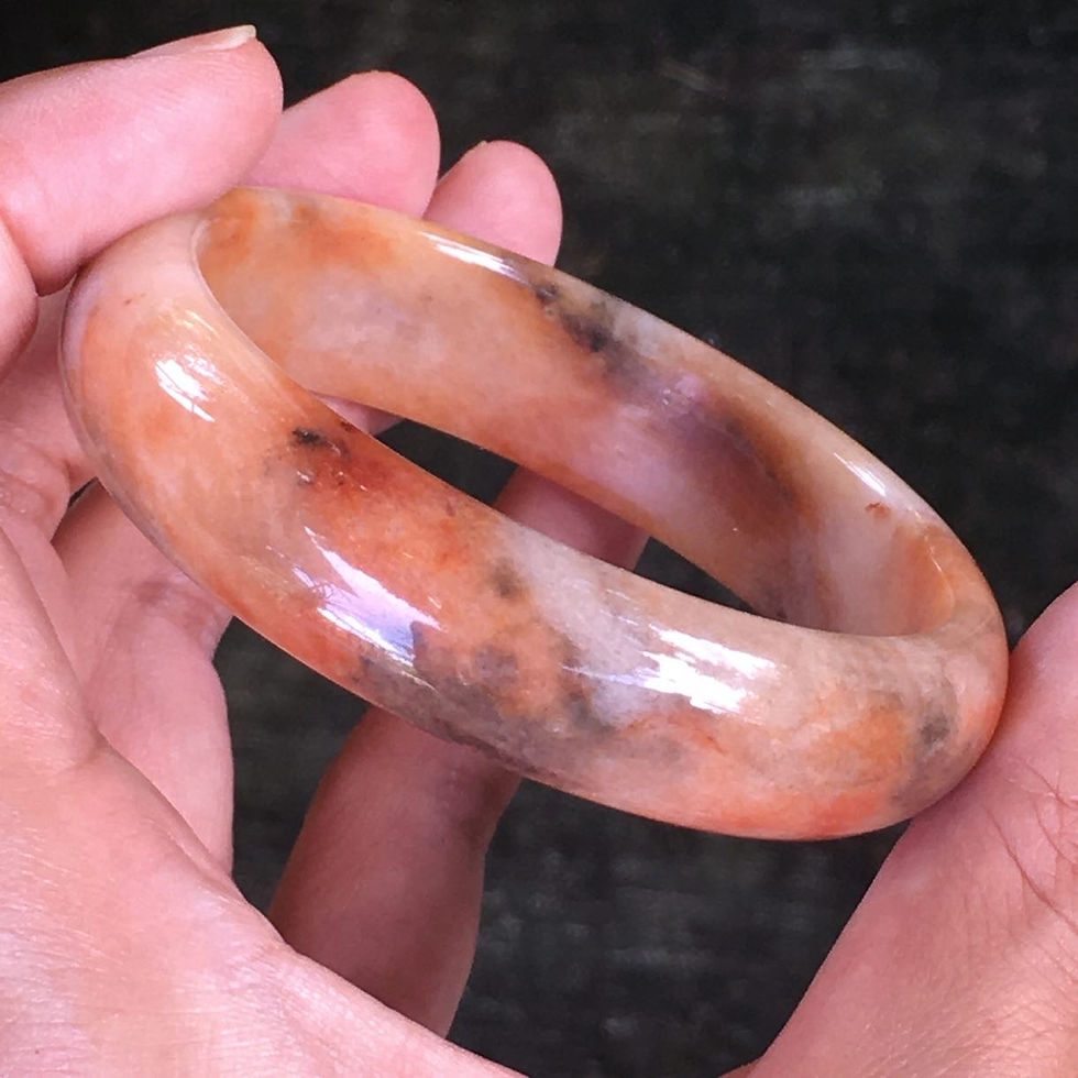 サムネイル： Jade | 地表籽料 星砂 錦鯉 金絲玉 手鐲 57