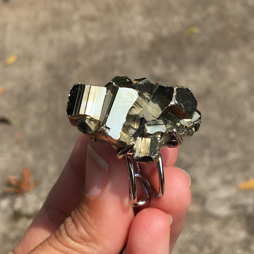 サムネイル： Chalcopyrite | 天然 礦物 原石 標本 水晶 黃銅礦 指環