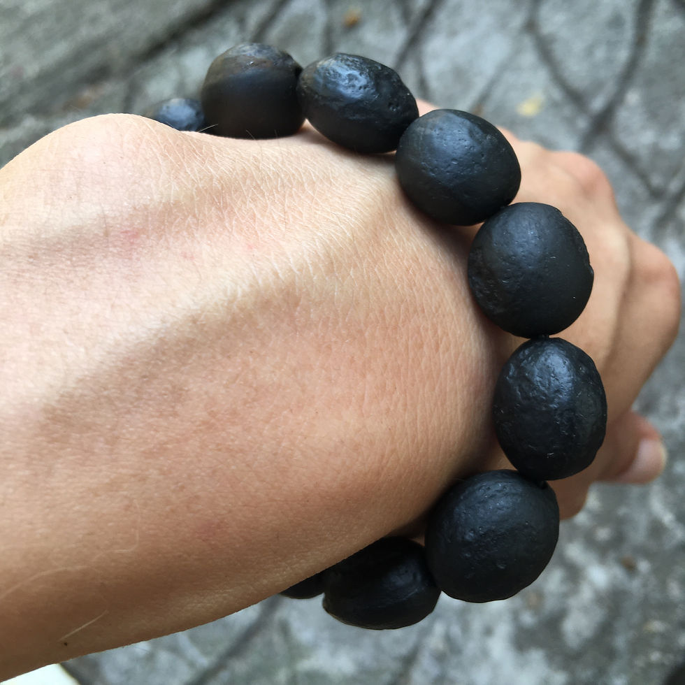 サムネイル： Coming Soon | Gobi Agate | 天然 戈壁原石  黑珍珠 手鏈