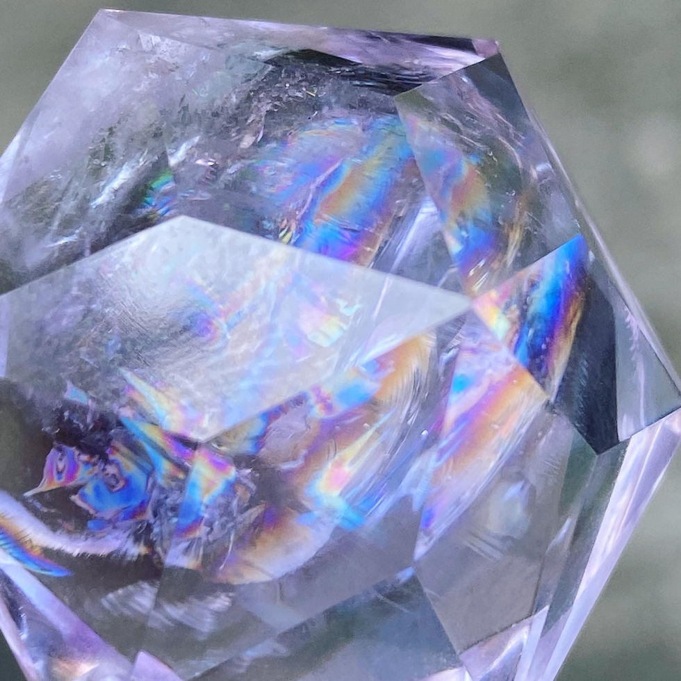 縮圖：Rainbow in Amethyst | 薰衣草 彩虹 紫水晶 頸鏈 6T22