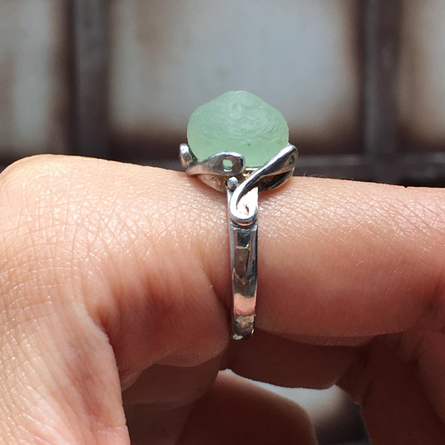 Prehnite | 葡萄石 標本 原石 指環