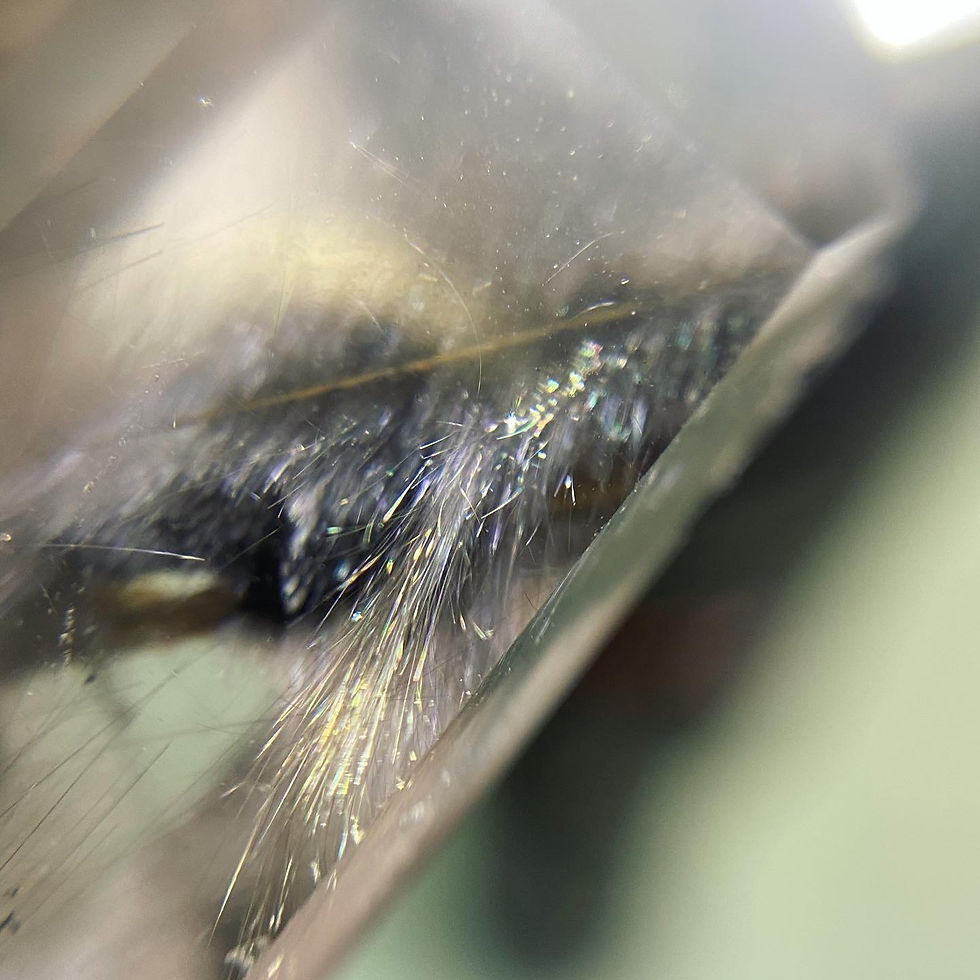 縮圖：Rutilated Quartz | 巴基斯坦 銀鈦 彩虹 水晶簇