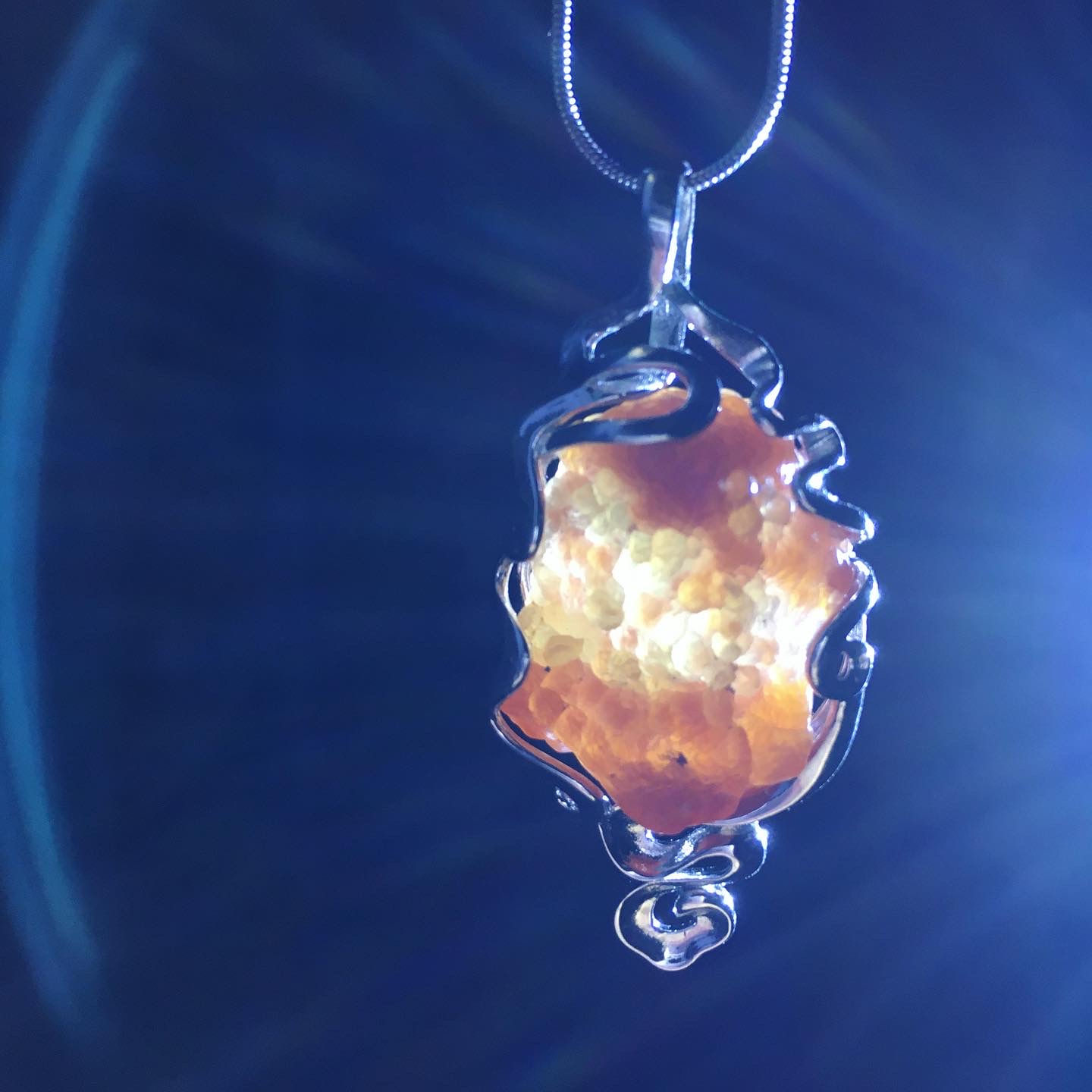 Gobi Agate | 天然石 戈壁 黑山瑪瑙 原石 頸鏈 GB48