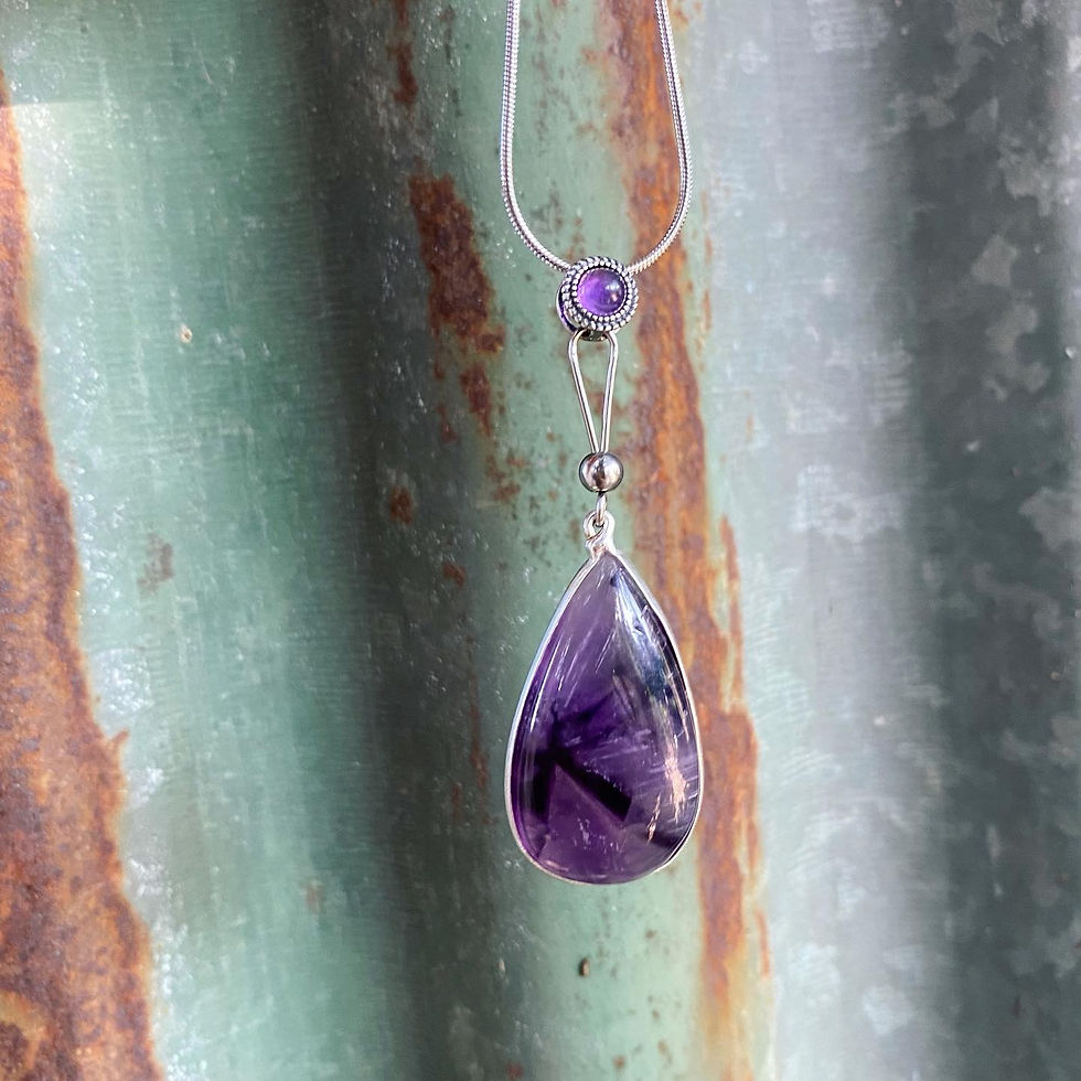 Thumbnail: Trapiche Amethyst | 達碧茲 天使之眸 紫水晶 頸鏈 ET16