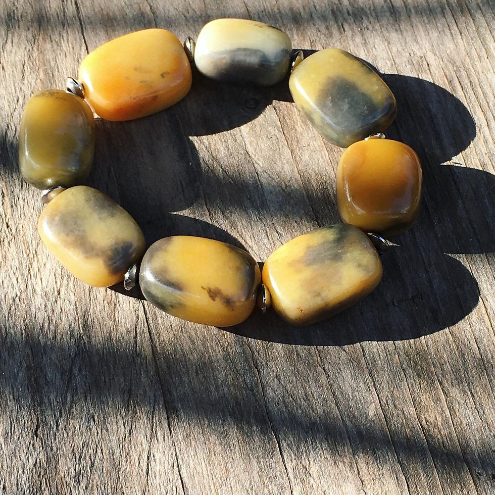 サムネイル： Jade | 輝煌料 重彩 籽料 金絲玉 手鍊