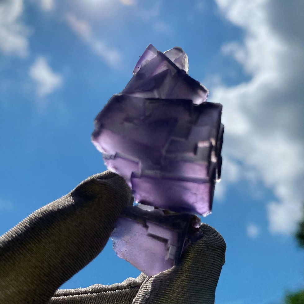 縮圖：Fluorite, Fujian | 磨砂面 階梯 螢石 標本