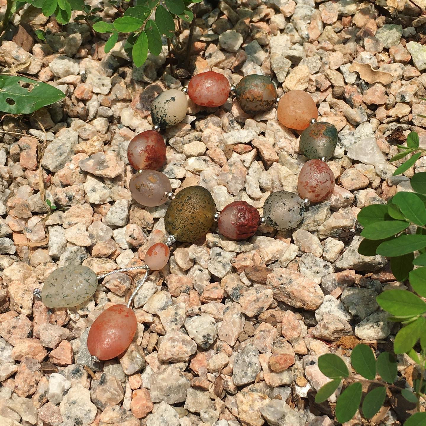 Gobi Agate | 戈壁瑪瑙 草花 手鏈