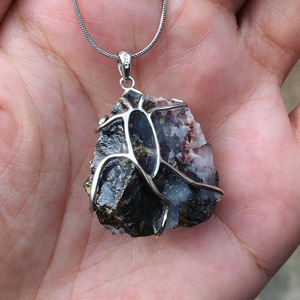 縮圖：Sphalerite  | 金礦 球形 閃鋅礦 原石 頸鏈 MIN03