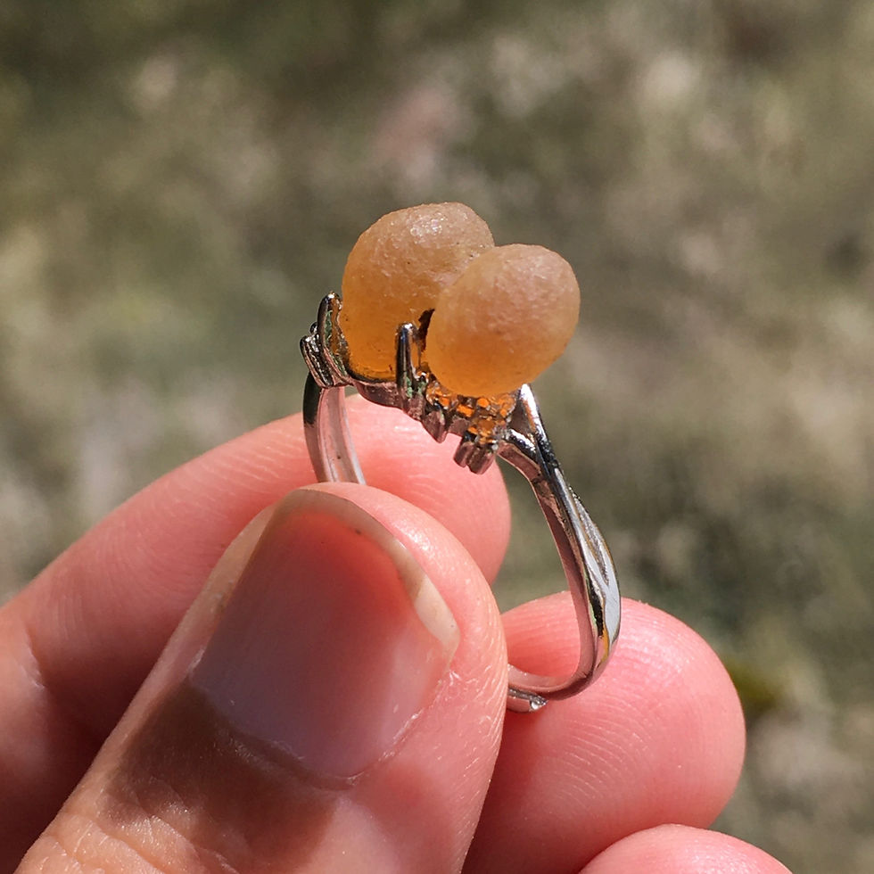 縮圖：Gobi Agate | 天然原石 戈壁石 象形 彩糖果 指環