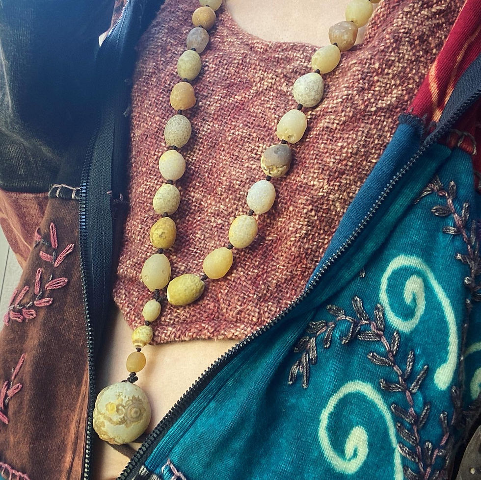 サムネイル： Coming Soon | Gobi Agate | 天然原石 戈壁瑪瑙 果皮 眼石 頸鏈