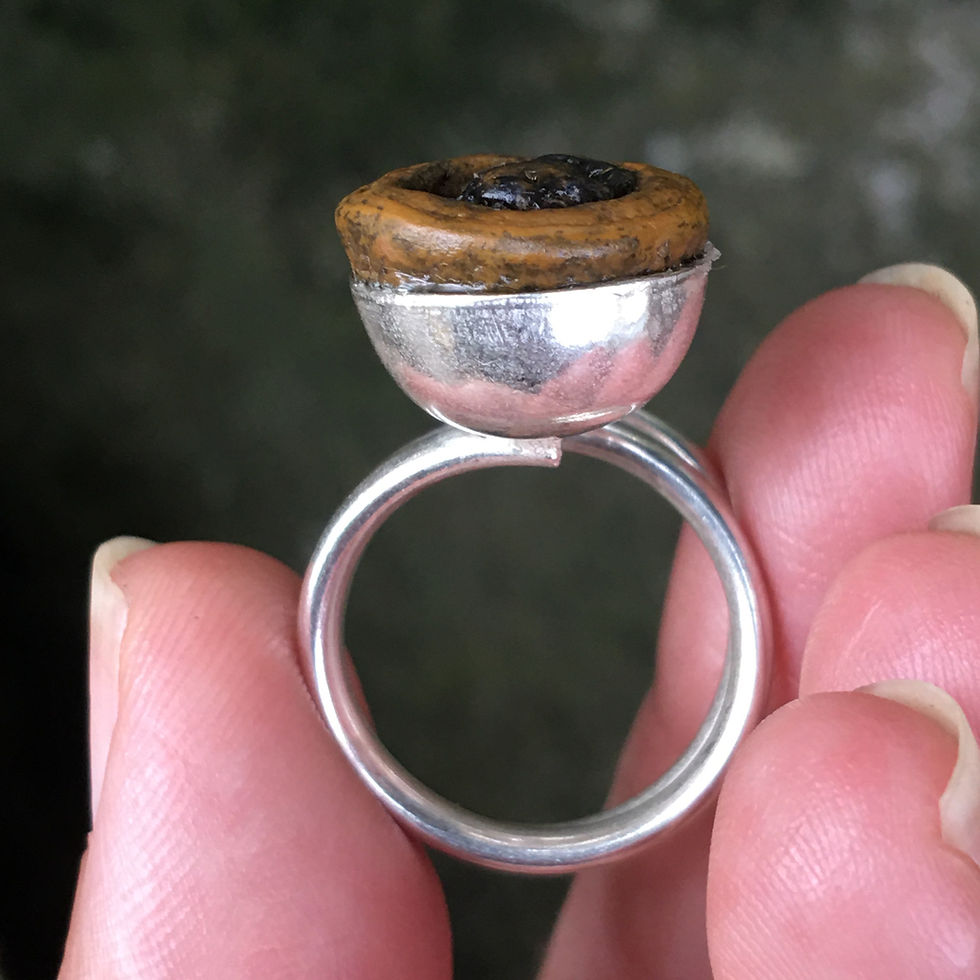 縮圖：Gobi Agate | 天然原石 戈壁石 眼睛石 錢幣 指環