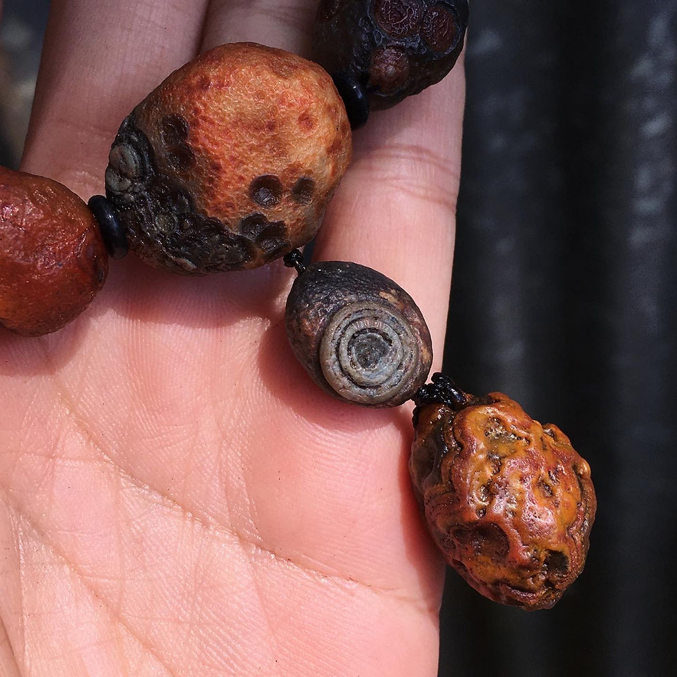 サムネイル： Gobi Agate | 天然原石 紅毛線團 眼睛石 戈壁瑪瑙 手鏈 1