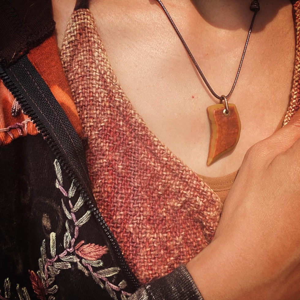 Gobi Mudstone | 天然原石 戈壁泥石 刀形 頸鏈