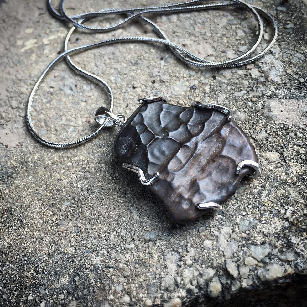 Mudstone | 天然石 原石 咒語 泥石 頸鏈