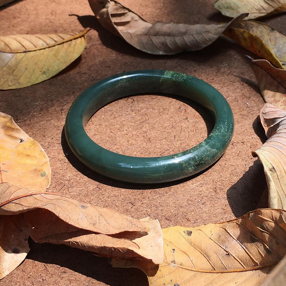縮圖：Jade |  藍調 灑翠 和田玉 手鐲 58.7