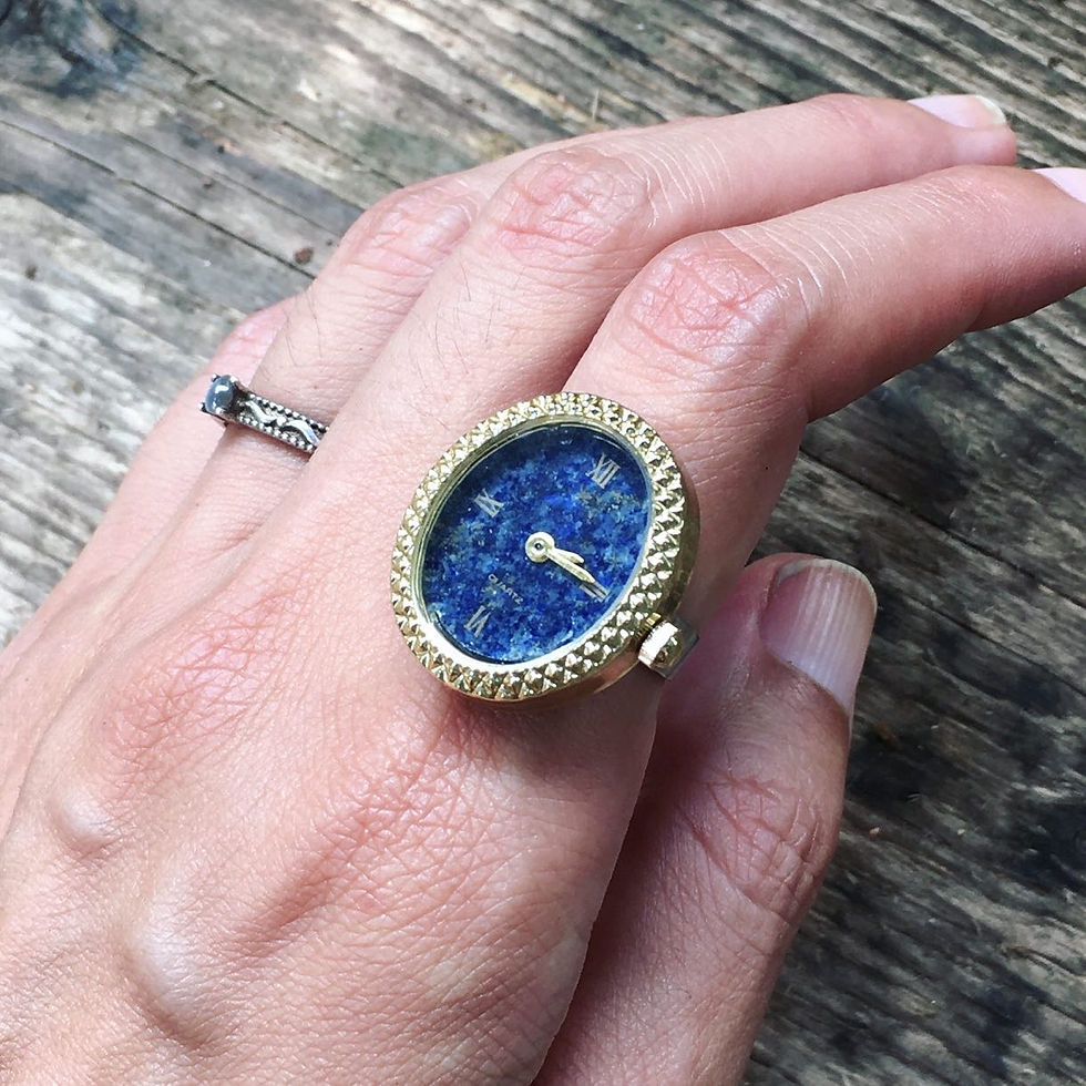 Lapis Lazuli | 天然石 青金石 指環 手錶