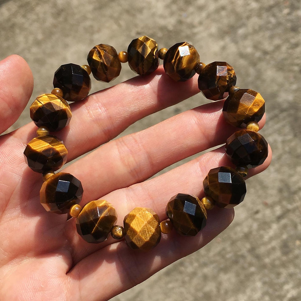 Thumbnail: Tiger eyes | 香港老店 天然石 虎眼石 切割 手鏈