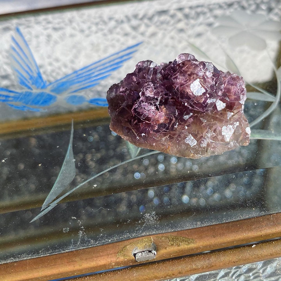 縮圖：Fluorite, Xianghualing | 櫻花幽靈 花形 螢石 標本