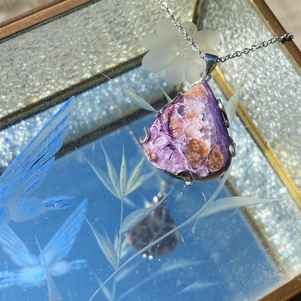 縮圖：紫龍晶 頸鏈 ET25