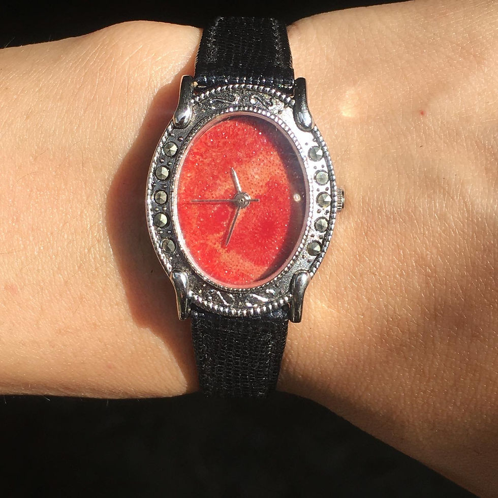Thumbnail: Coral Watch | 稀少石 天然石 紅珊瑚 手錶