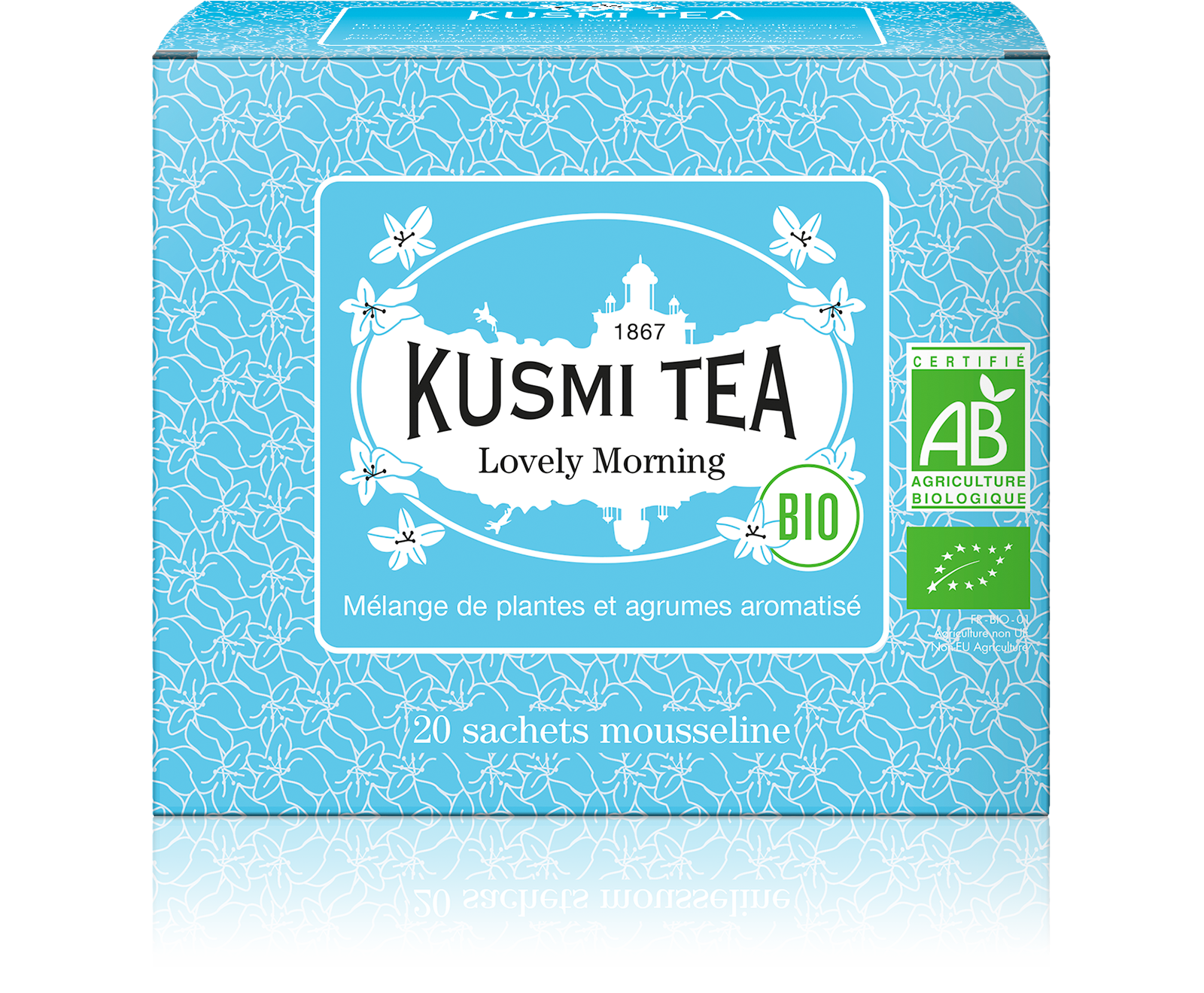 Kusmi Tea, Lovely Morning BIO, plantes et agrumes.