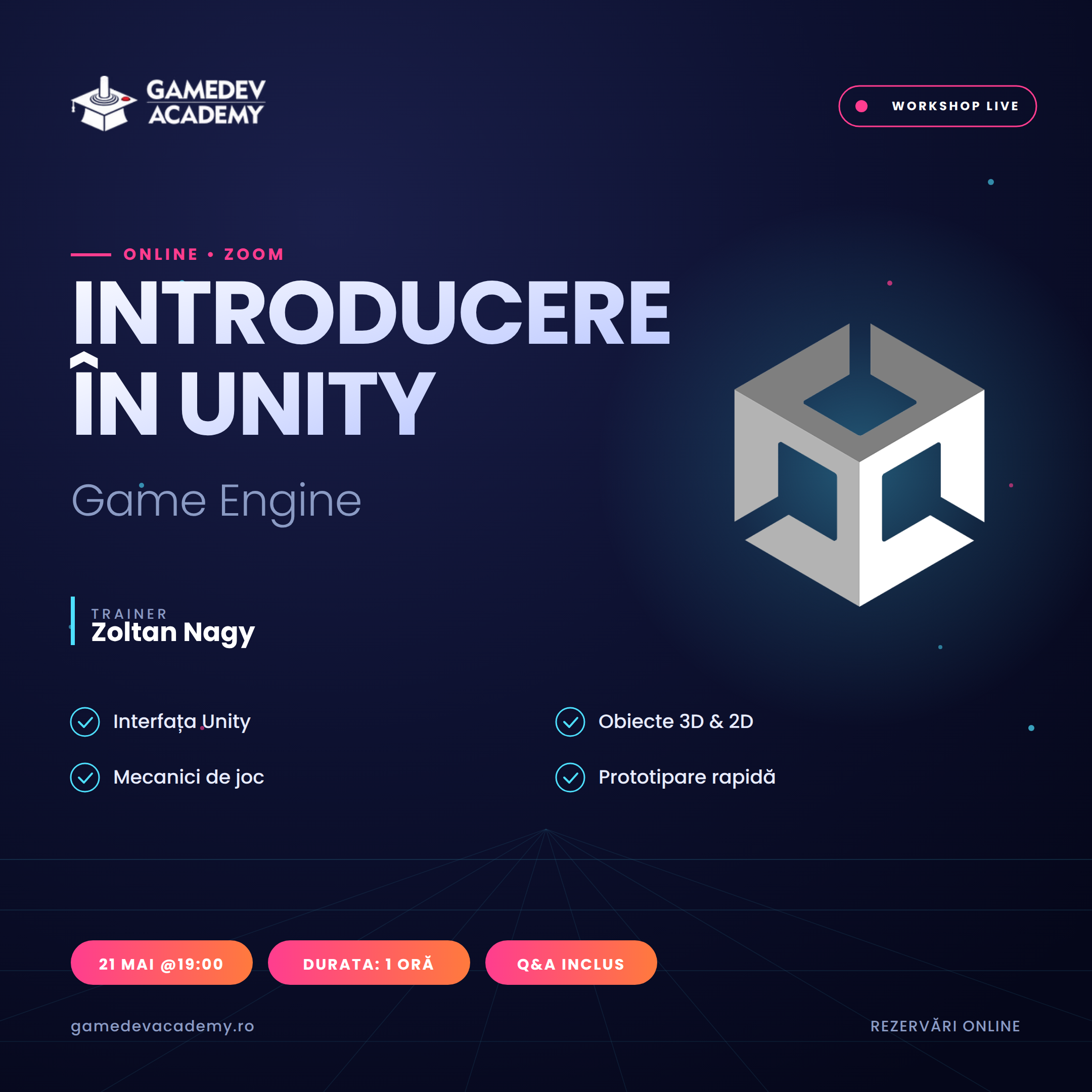 Introducere in Unity - Game Engine | GameDev Academy