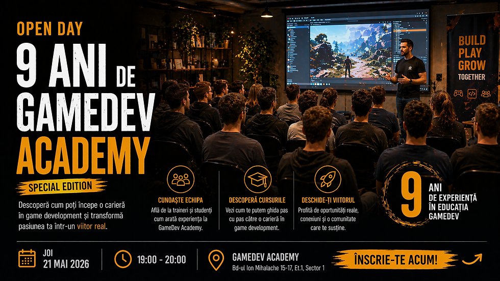 Open Day: 9 ani de GameDev Academy - Special Edition