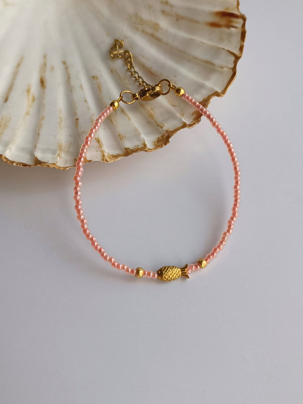 Βραχιόλι Με Ατσάλινο Ψαράκι | TORTORA STUDIO