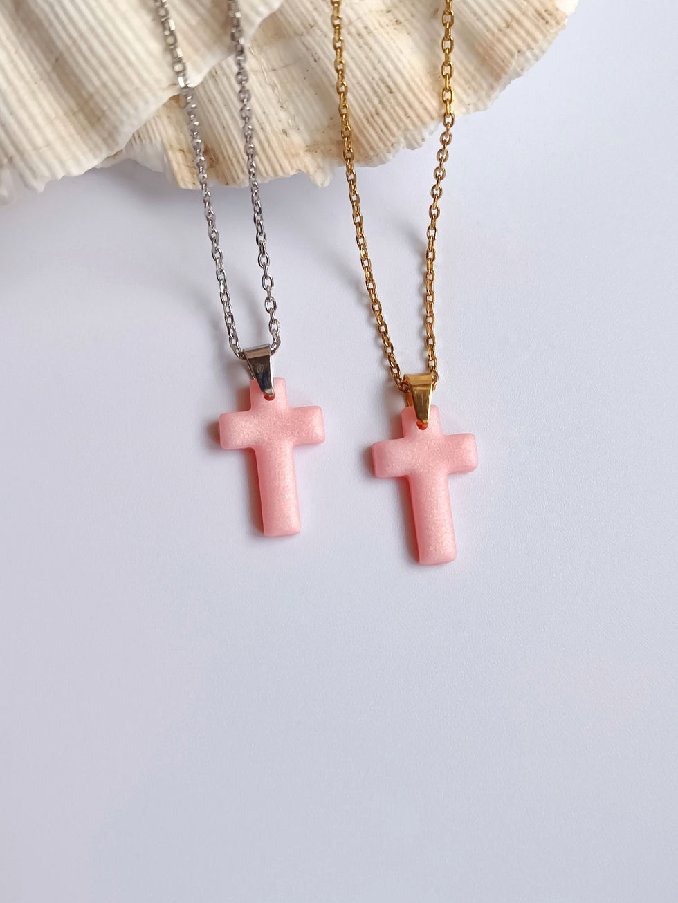 Κολιέ Σταυρουδάκι Από Πολυμερικό Πηλό | TORTORA STUDIO