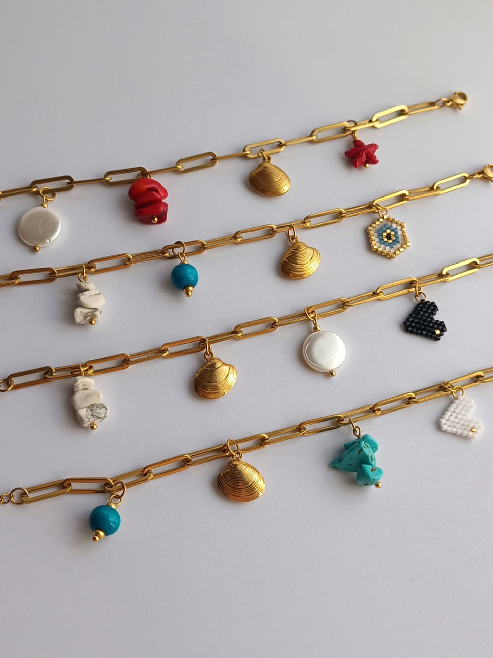 Ατσάλινο Βραχιόλι Με Charms | TORTORA STUDIO